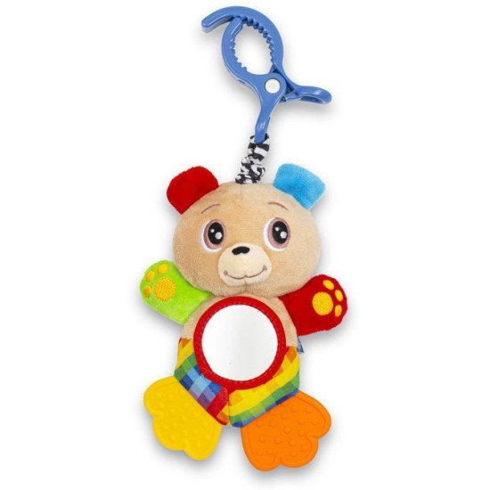 Плюшевая подвеска с вибро Baby Mix Мишка 53591, mix