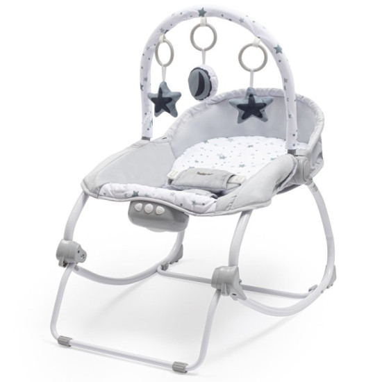 Лежак Baby Mix Зірочки зелені 53428, grey