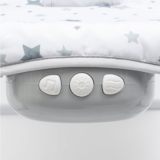 Лежак Baby Mix Зірочки зелені 53428, grey