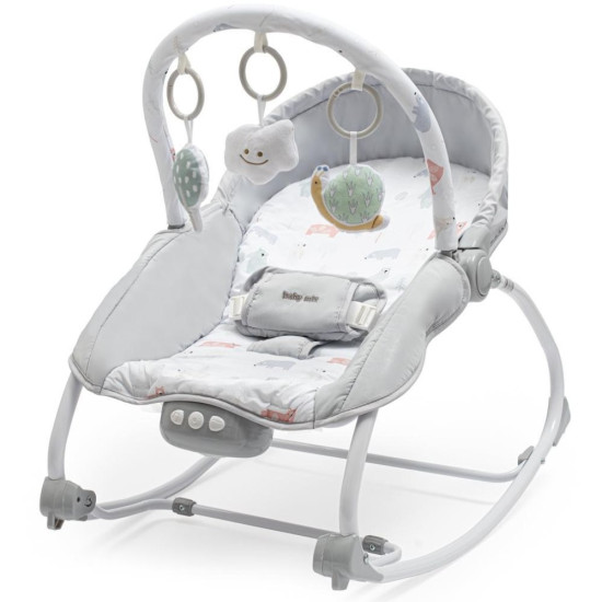 Cot Baby Mix Snail 53426, grey