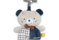 Плюшевая подвеска музыкальная Baby Mix Мишка голубой 53098, bear blue