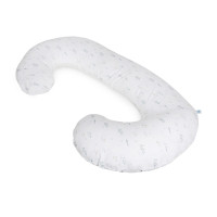 Pregnancy pillow Ceba Physio Duo, Leaves, white