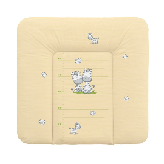 Повивальний матрац Cebababy 75x72 Basic line, Зебра жовта, жовтий
