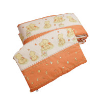 Бампер Twins Comfort 2051-С-018, Ведмедики з зіркою теракотові, теракотовий