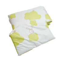 Бампер Twins Comfort 2051-C-022, Горошки зеленые, зеленый