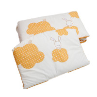 Бампер Twins Comfort 2051-C-021, Горошки оранжевые, оранжевый