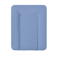 Пеленальный матрас Cebababy 50x70 Caro Premium line W-143-079-167, navy, синий