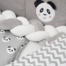 Постільний комплект 7 ел Twins Panda сірий