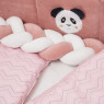 Постельный комплект 7 эл Twins Panda розовый 
