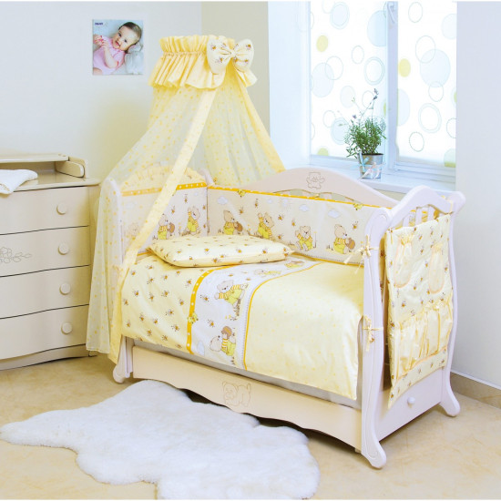 Постельный комплект 8 эл. Twins Standard Basic 4050-CB-010, Медуны желтые, желтый