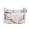 Постельный комплект 7 эл. Twins Romantic Spring collection 4027-TRS-15, Butterfly coral, коралловый