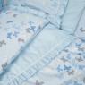 Постельный комплект 7 эл Twins Romantic Spring collection Butterfly голубой