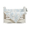 Постельный комплект 7 эл Twins Romantic Spring collection 4027-TRS-401, Butterfly white, голубой/белый