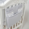 Постельный комплект 7 эл Twins Dolce Loving bear 4075-DLB-10, white/grey, белый/серый