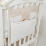 Постельный комплект 7 эл Twins Dolce Loving bear 4075-DLB-02, white/beige, белый/беж