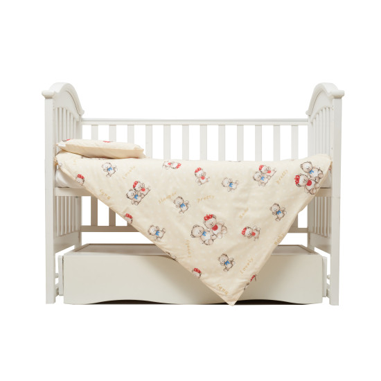 Змінна постіль 3 ел Twins Comfort line Ведмедик бежевий