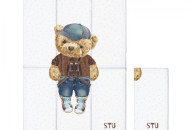 Пеленальный матрас Cebababy 50x80 Fluffy Puffy Stu мальчик