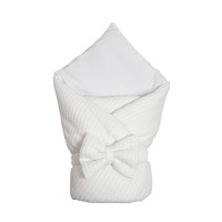 Envelope - plaid Twins Pastel with removable filling (silicone) with a bow 90x90 white