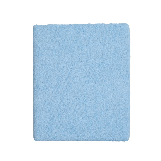 Fitted sheet for children's mattress Twins 120x60 terry blue