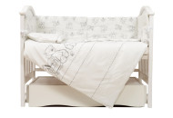 Bed a set 6 email Twins Eco Line New 4091-E-025, Teddy White / Grey, White / Gray