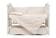 Постільний комплект для дитячого ліжка 6 ел Twins Eco Line New Bunnies pink
