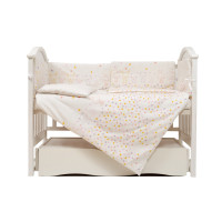 Постельный комплект для детской кровати 6 эл Twins Eco Line New Bunnies pink
