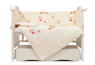 Постельный комплект для детской кровати 6 эл Twins Eco Line Indian summer red