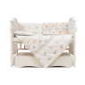 Постельный комплект 6 эл Twins Eco Line New 4091-E-020, Animals beige, бежевый
