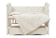 Постельный комплект для детской кровати 6 эл Twins Eco Line New Bunnies mint