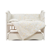 Постельный комплект для детской кровати 6 эл Twins Eco Line New Bunnies mint