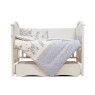 Постельный комплект 6 эл Twins Eco Line New 4091-E-026, Best friend grey, белый / серый