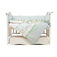 Постельный комплект 6 эл Twins Eco Line 4090-E-010, Village, зеленый