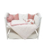 Постельный комплект 6 эл. Twins Love 4020-TL-24, powder pink, пудра