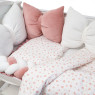 Постельный комплект 6 эл. Twins Love 4020-TL-24, powder pink, пудра