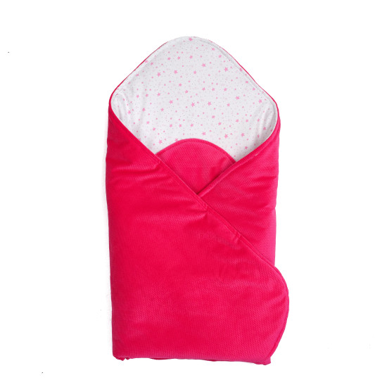 Envelope - plaid Twins Velvet Print 80x80 fuchsia