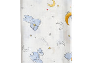 Twins diaper Mushinnaya 110x75 Colors in the assortment/ 1610-TPM-04R, Blue, Blue Bunnies