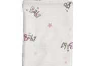 Пеленка Twins муслиновая 110х75 цвета в ассортименте/ 1610-TPM-08В, Baby pink, розовый