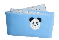 Бампер Twins велюр Animal 240 см 2022-TVA-04, blue, блакитний