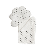 Plaid and Pillow Orthopedic Twins Muslyn Musmelou 110x80 1411-TMPO-01S, White/Stars, White