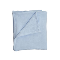 Diaper Twins muslin 130x100 2-ply blue