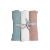Napkin Twins Muslyn 4x-layer 30x30 (3 pcs) 1602-rtm3-20, Multicolor, multicoll