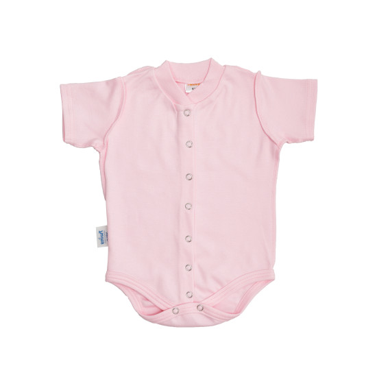 Боди Twins интерлок короткий рукав 80р розовый 