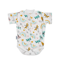 Children's body Twins interlock short sleeve 80s print