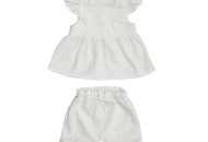 Набор для девочки Twins Linen (шорты, майка) лен 62р W-101-HTL62-01, white, белый