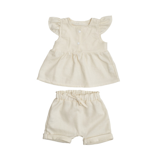 Nabir for Twins Linen (Shorti, T-shirt) Lon 62P W-101-HTL62-202, ECRU, Bezh SVITLY