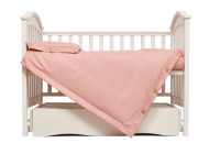 Сменная постель 3 эл Twins Linen пудровый розовый 