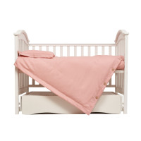 Сменная постель 3 эл Twins Linen пудровый розовый 