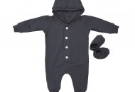 ROMPER TWINS Knitwood 68P 2021-PT68-10, GREY, Gray