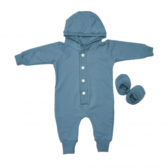 ROMPER TWINS Knitwood 68P 2021-PT68-04, Blue, Blue