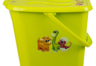 Ведерко для памперсов Maltex Dino green, зеленый